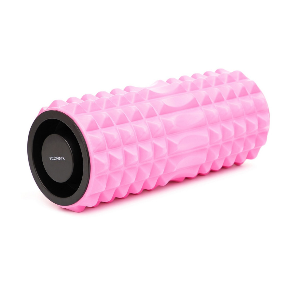 Масажний ролик (валик, ролер) Cornix XR-0339 Pink 33 x 14 см