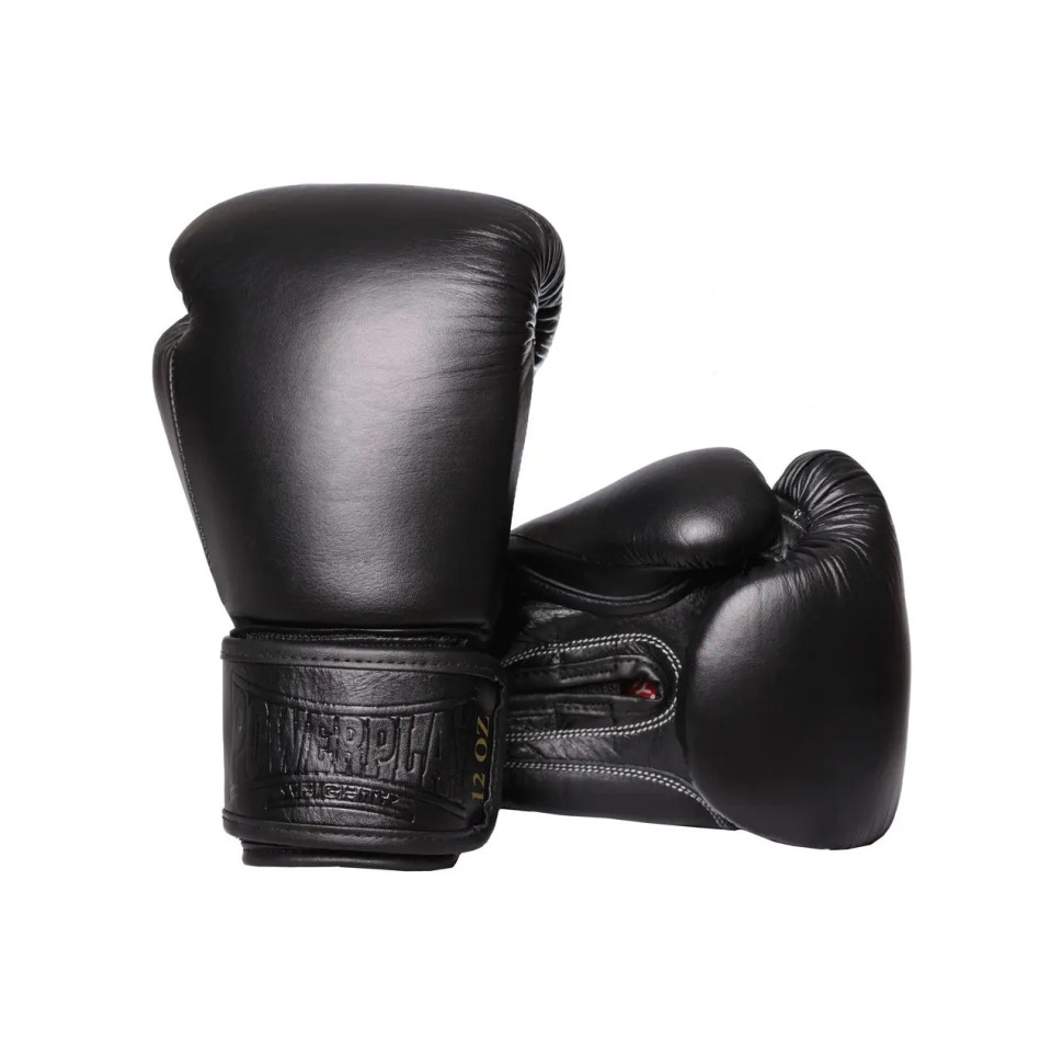 Боксерські рукавиці Indiana PowerPlay PP_3014_12oz_Black, Чорні (натуральна шкіра) 12 унцій