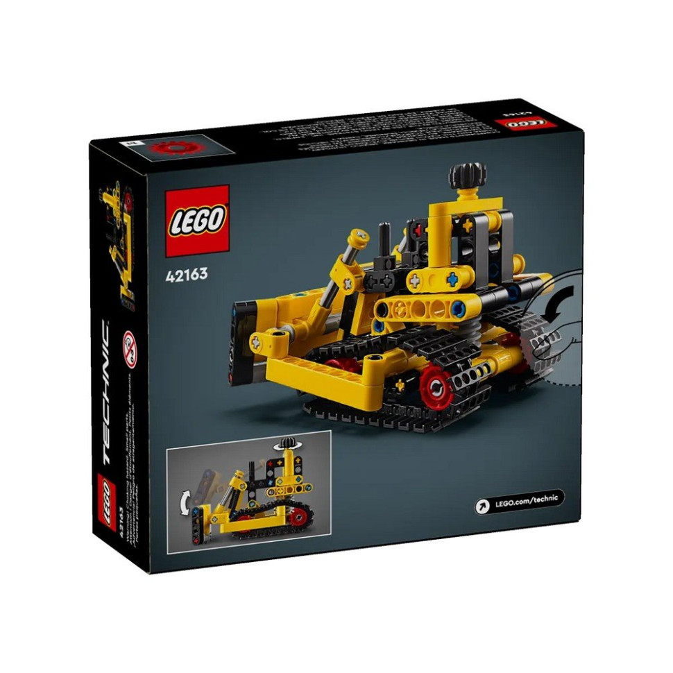 Конструктор Надпотужний бульдозер LEGO 42163, 195 деталей