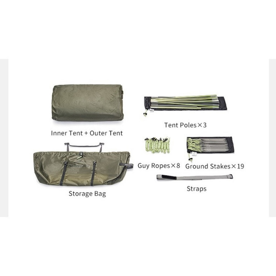 Намет тримісний Opalus UL CNK2450WS036 Naturehike 6927595795910