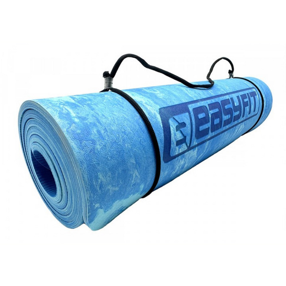 Килимок для йоги та фітнесу PER Premium Mat EasyFit EF-1930-Bl 8 мм, Синій