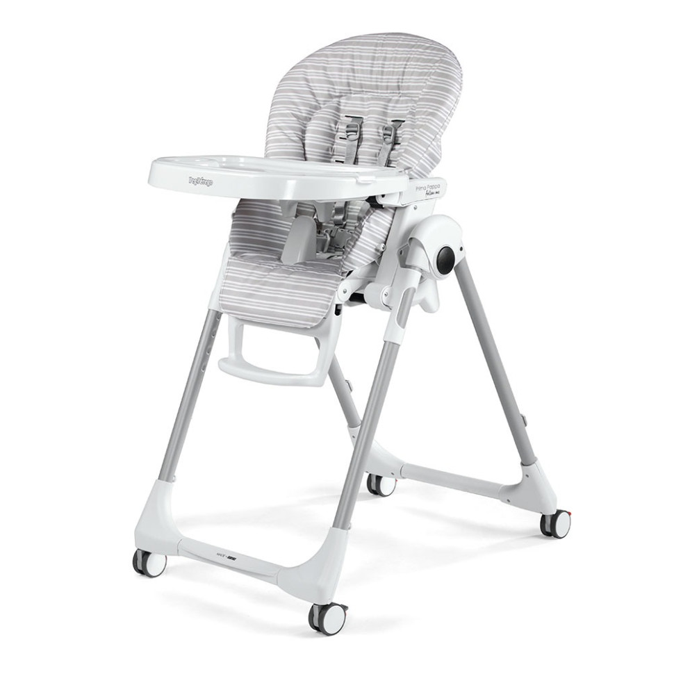 Стул Prima Pappa Follow Me Peg-Perego IH01000000RIG56 Linear Grey полосато-серая