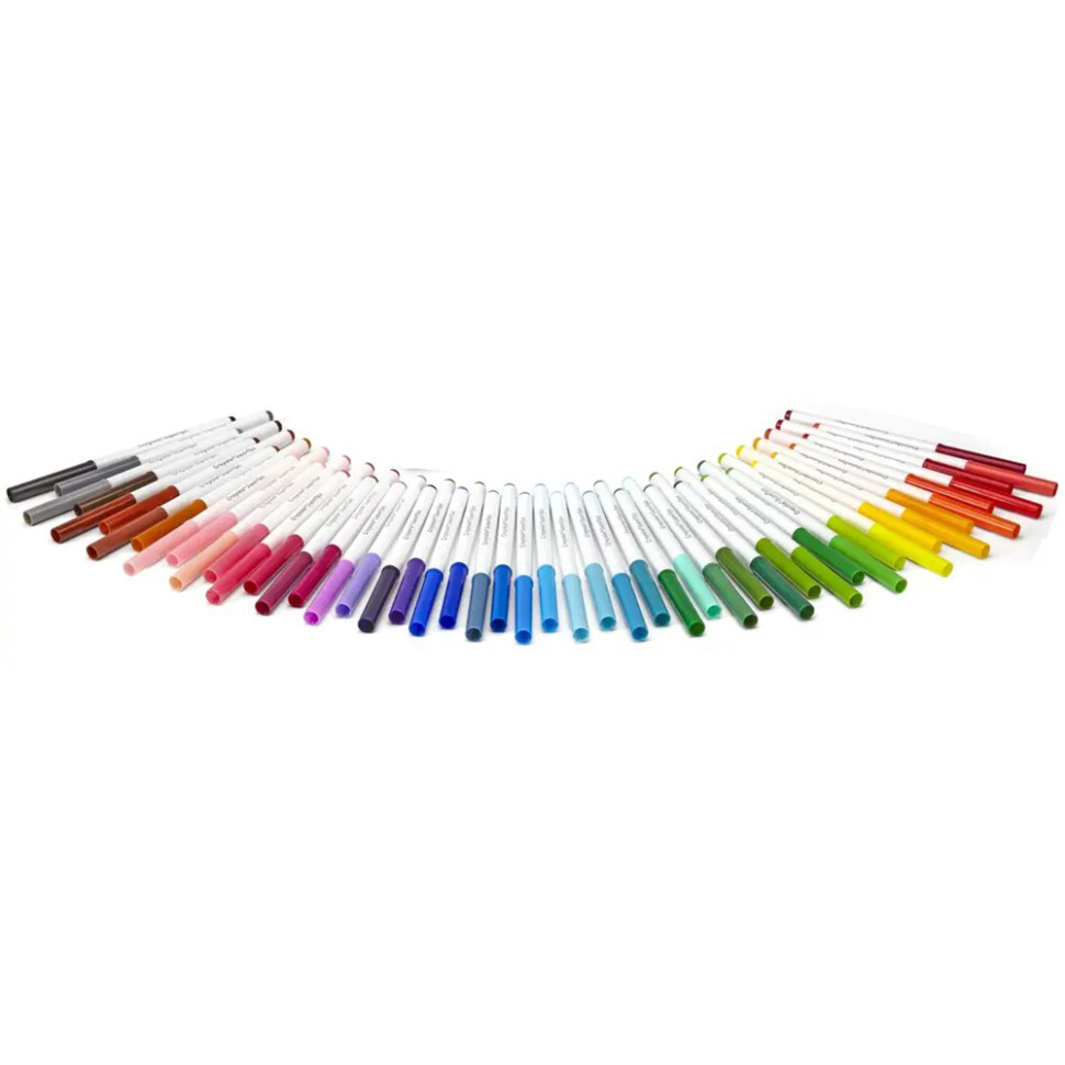 Набір фломастерів Supertips Crayola 7555 washable, 50 шт