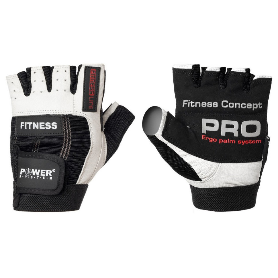 Рукавички для фітнесу Fitness Power System PS-2300_XL_Black-White, XL