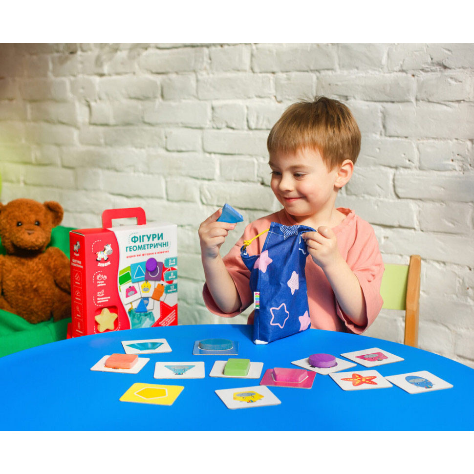 УЦЕНКА! Геометрические фигуры Vladi Toys ZB2001-02-UC дерево