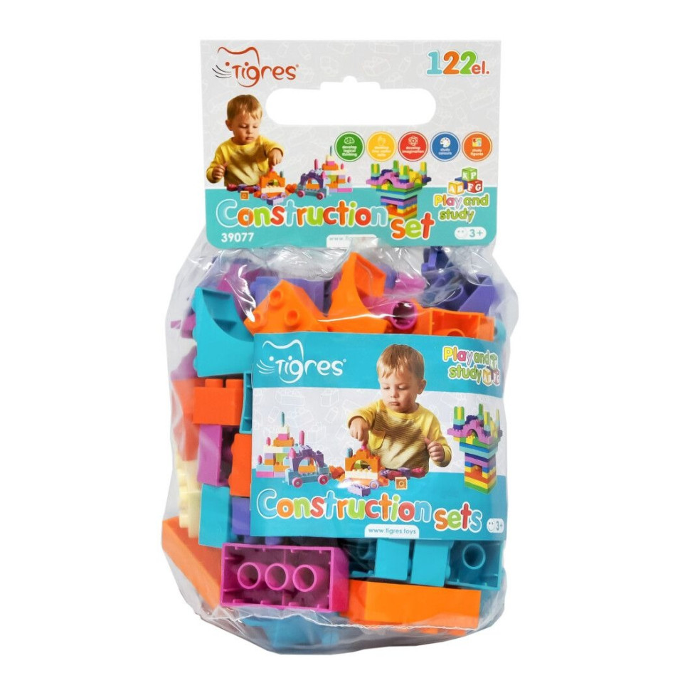 Конструктор дитячий Tigres 39077(Pastel) 122 деталей