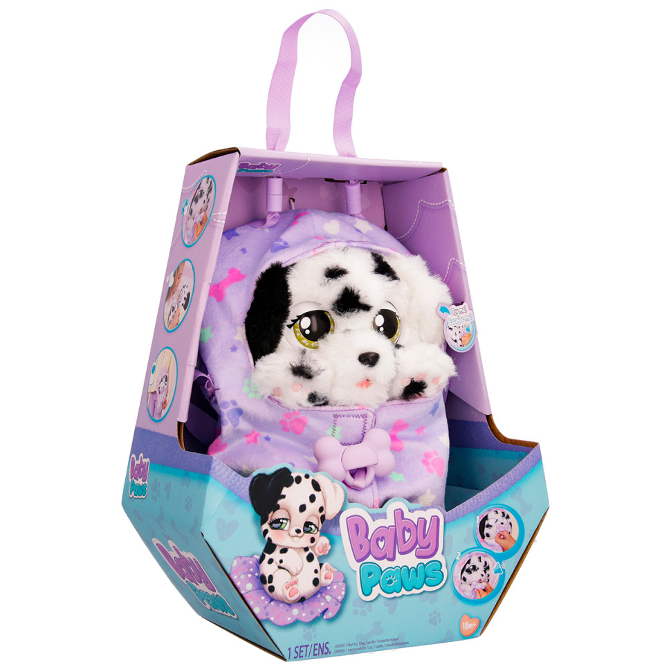 Интерактивная игрушка Щенок далматин Спотти Baby Paws 918276IM со звуком