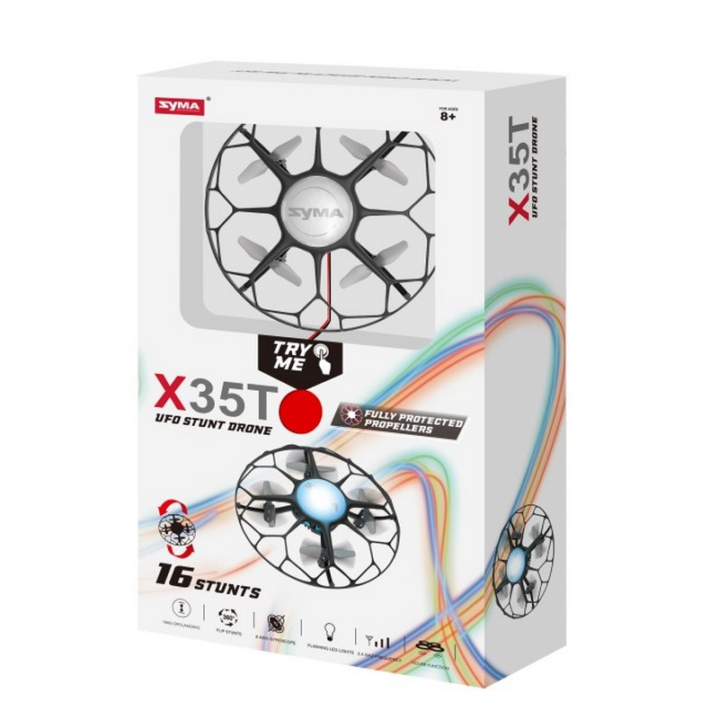 Игрушечный квадрокоптер Syma X35T черный, без камеры