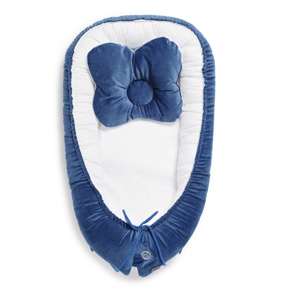 Кокон-позиціонер Velvet Twins 9064-TV-09 dark blue, блакитний