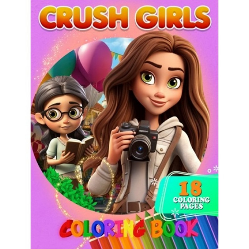 Розмальовка для дітей Crush Girls Jumbi А05122408 формат А4