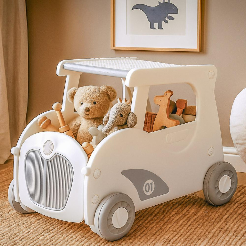 Тележка для игрушек 5в1 Luigi Mealux KD-D122 Grey 65х35х51 см