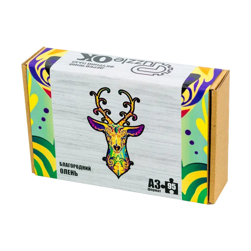 Фигурный деревянный пазл 