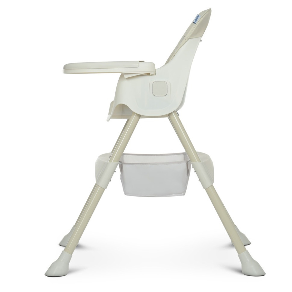 Стульчик для кормления Bambi M 4136-2 Ice Gray, складной, 5-ти точечный, экокожа