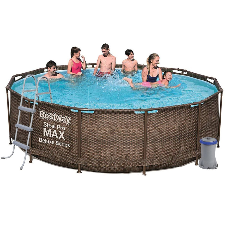 Басейн каркасний Bestway 56709, 366х100 см, 9150 л, фільтр-насос, сходи