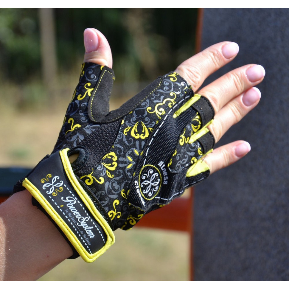 Рукавички для фітнесу Classy Power System PS_2910_M_Black/Yellow, Yellow, M