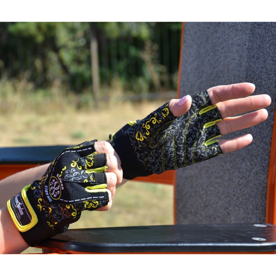 Рукавички для фітнесу Classy Power System PS_2910_M_Black/Yellow, Yellow, M