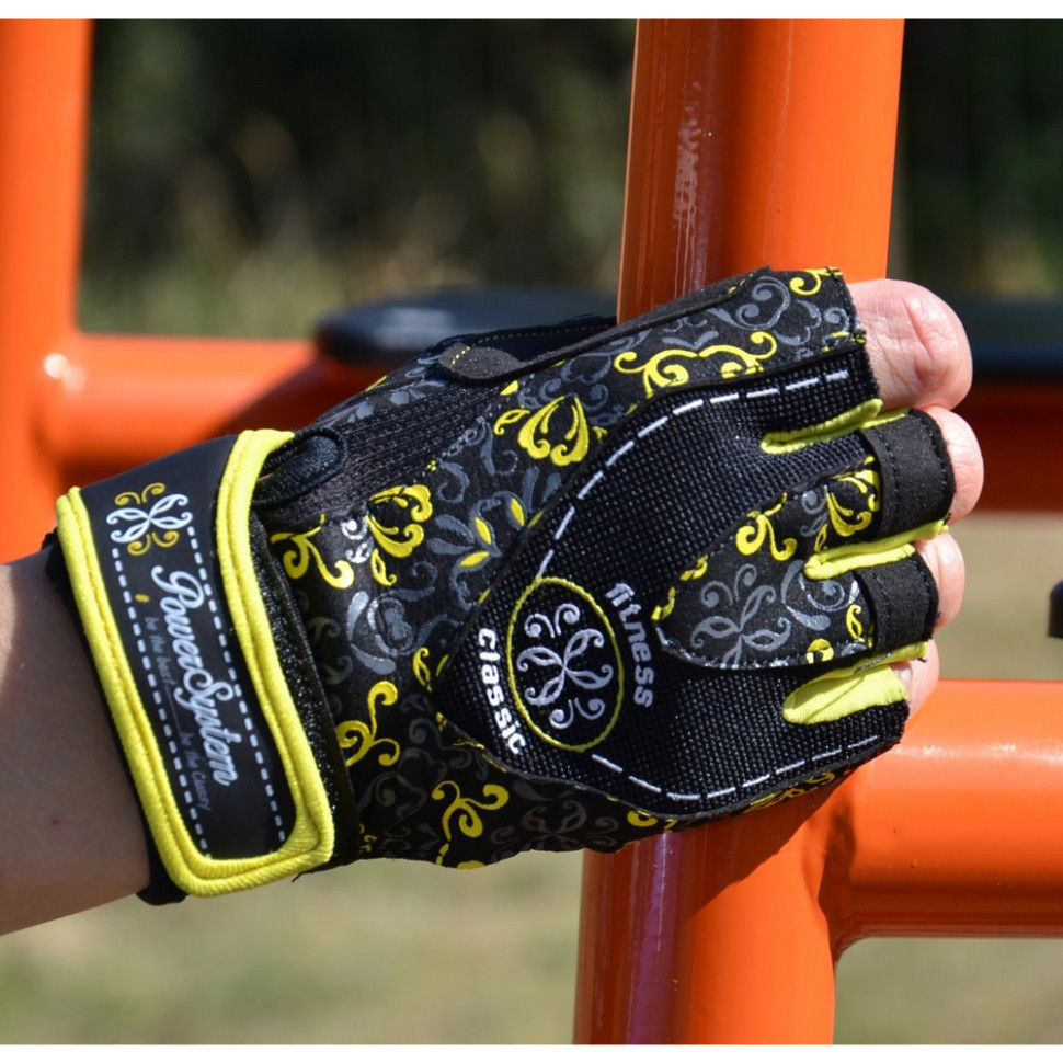 Рукавички для фітнесу Classy Power System PS_2910_M_Black/Yellow, Yellow, M
