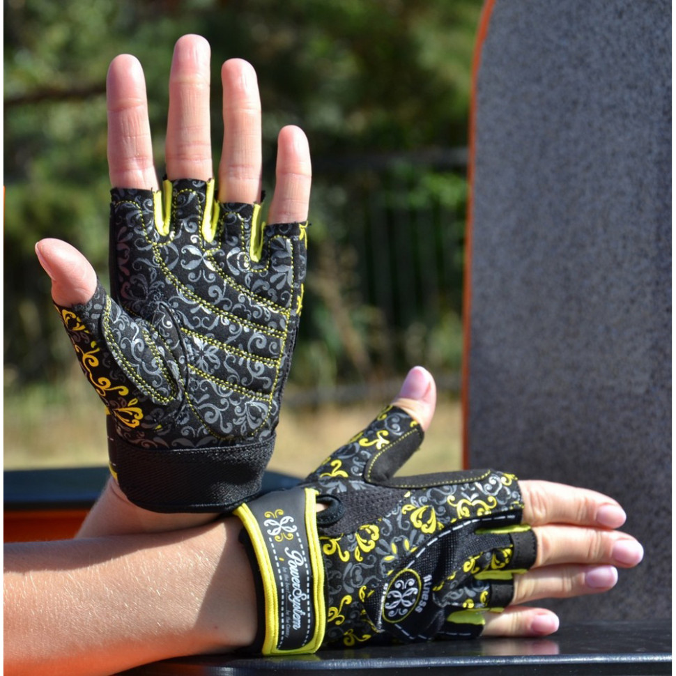 Рукавички для фітнесу Classy Power System PS_2910_M_Black/Yellow, Yellow, M