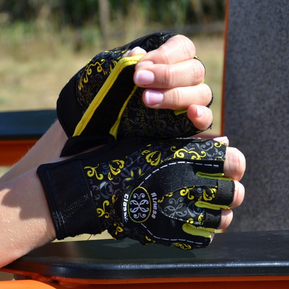 Рукавички для фітнесу Classy Power System PS_2910_M_Black/Yellow, Yellow, M