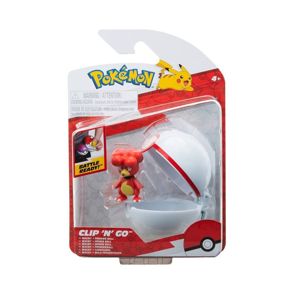 Игровой набор Магби в покеболе Pokemon W15 PKW3139 игровая фигурка, покебол