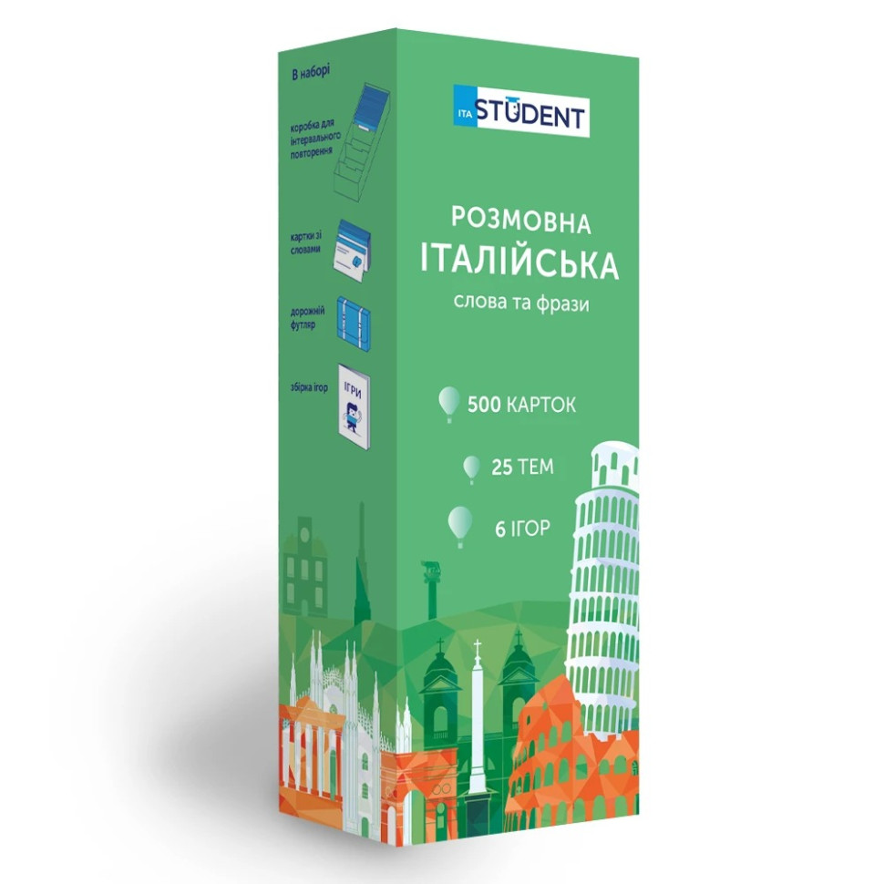 Карточки для изучения итальянского языка 