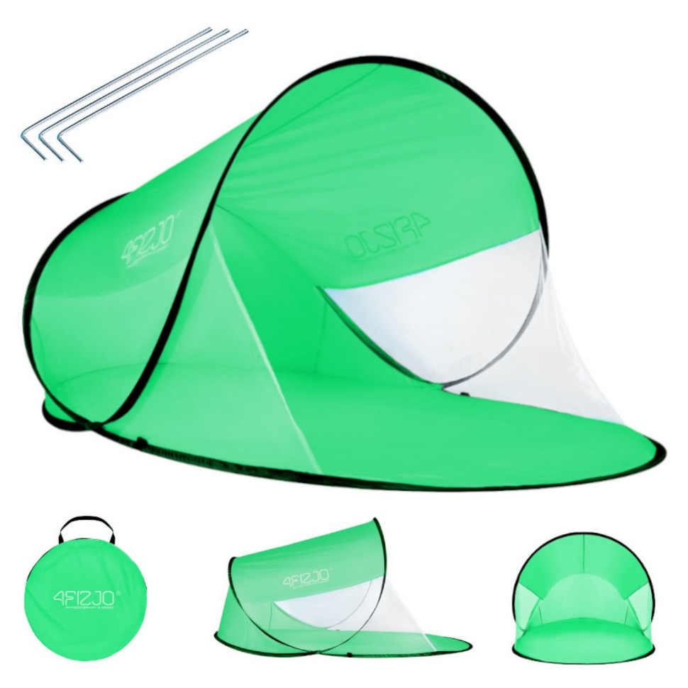 Пляжний тент Pop Up 4FIZJO 4FJ0224, 120 x 190 см, Green/White