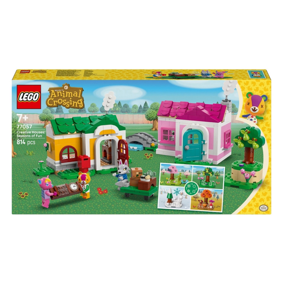 Конструктор Animal Crossing Творческие дома: сезоны развлечений LEGO 77057, 814 деталей