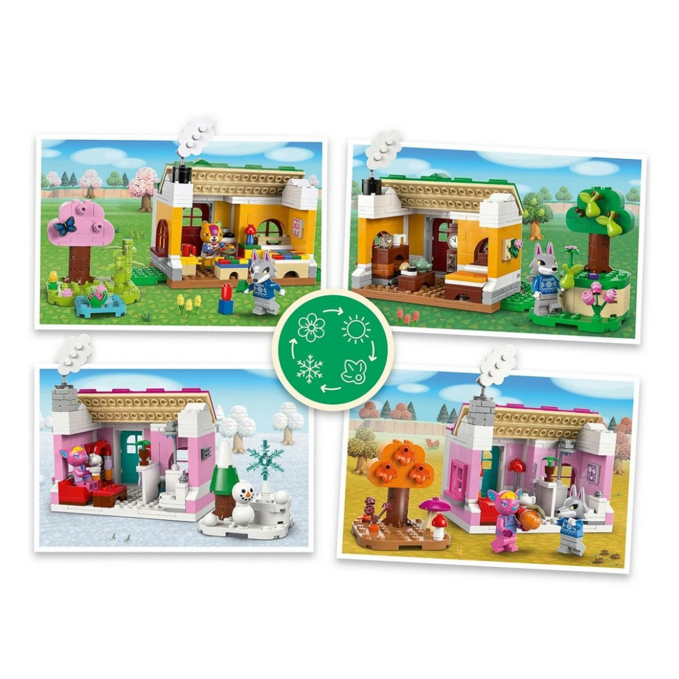 Конструктор Animal Crossing Творческие дома: сезоны развлечений LEGO 77057, 814 деталей