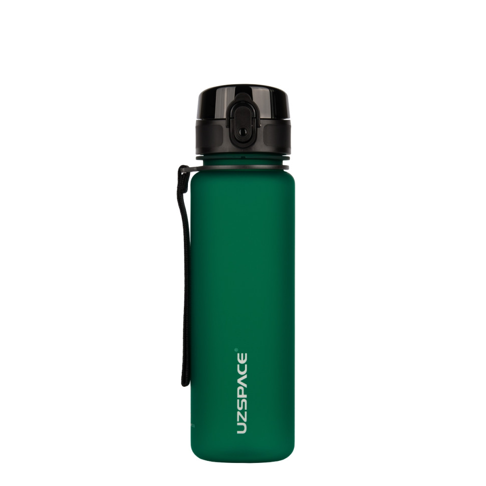 Пляшка для води UZSPACE 3026(Dark-Green) 500 мл, темно-зелена