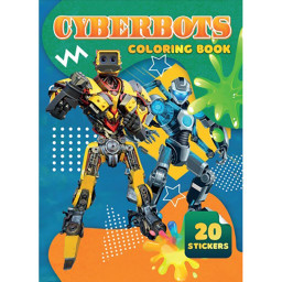 Дитяча розмальовка Cyberbots Jumbi А06012501, 20 наліпок А4 
