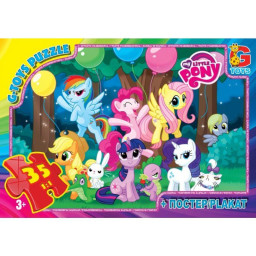 Пазл дитячий "My little PONY" G-Toys MLP007, 35 елементів