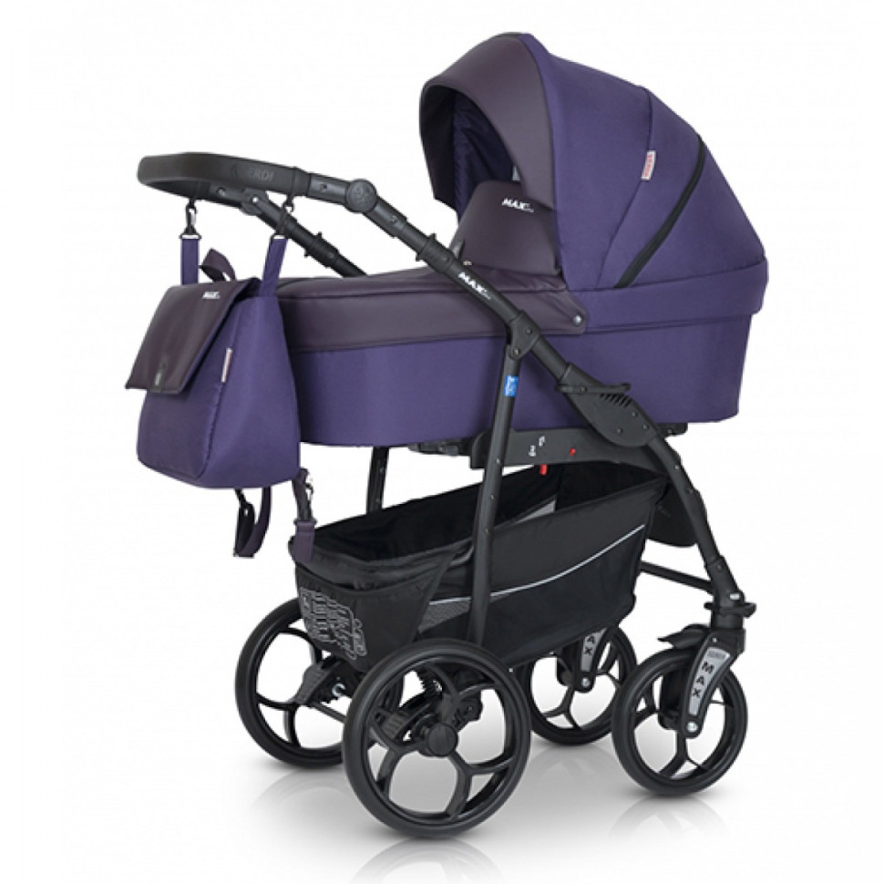 Универсальная коляска 3 в 1 Max Plus 02 Verdi 9023-VMP-02 фиолетовый