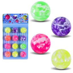 Мяч прыгунок "Блестящий" Bambi PR2508 в наборе 12 штук
