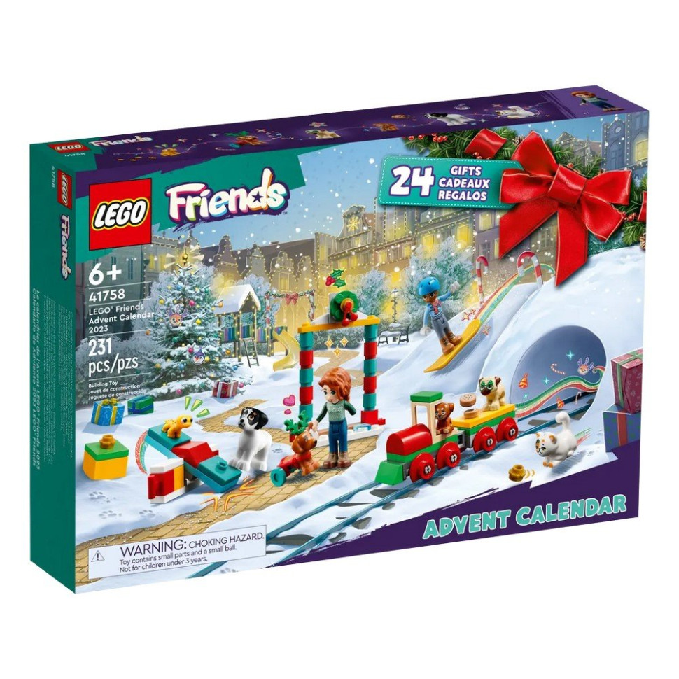 Конструктор Новогодний календарь Friends LEGO 41758, 231 деталь