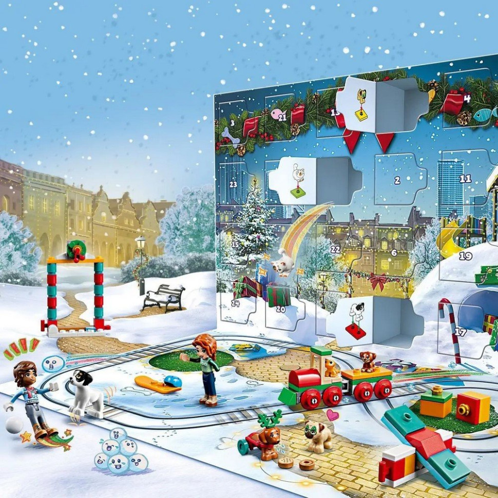 Конструктор Новогодний календарь Friends LEGO 41758, 231 деталь