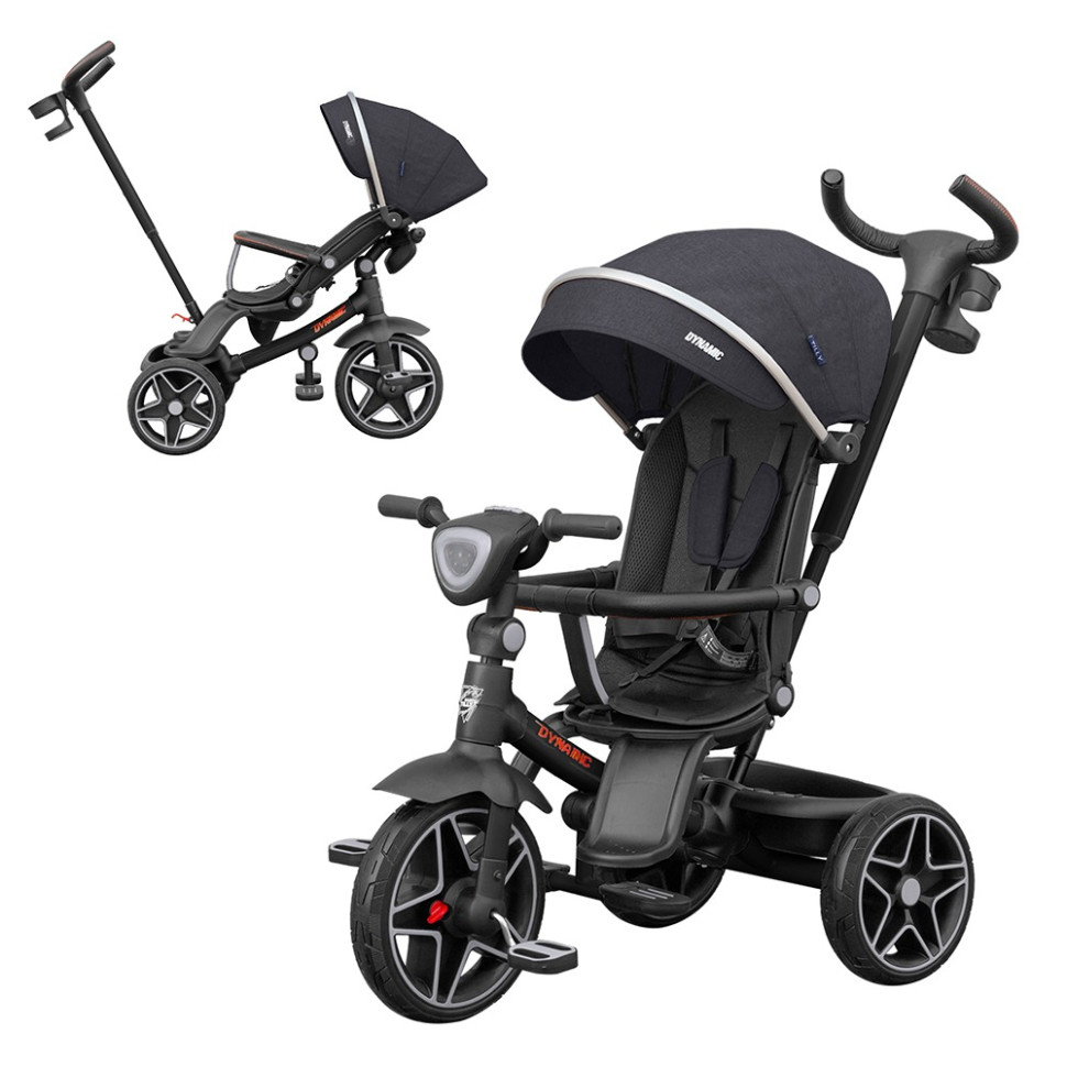 Дитячий триколісний велосипед DYNAMIC Tilly T-3810 BLACK, чорний