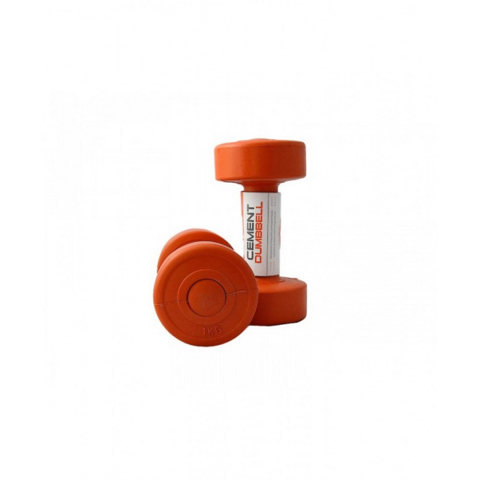 Гантели пластиковые пара CEMENT DUMBELL LiveUp LS2003-1, 2 шт, 1 кг