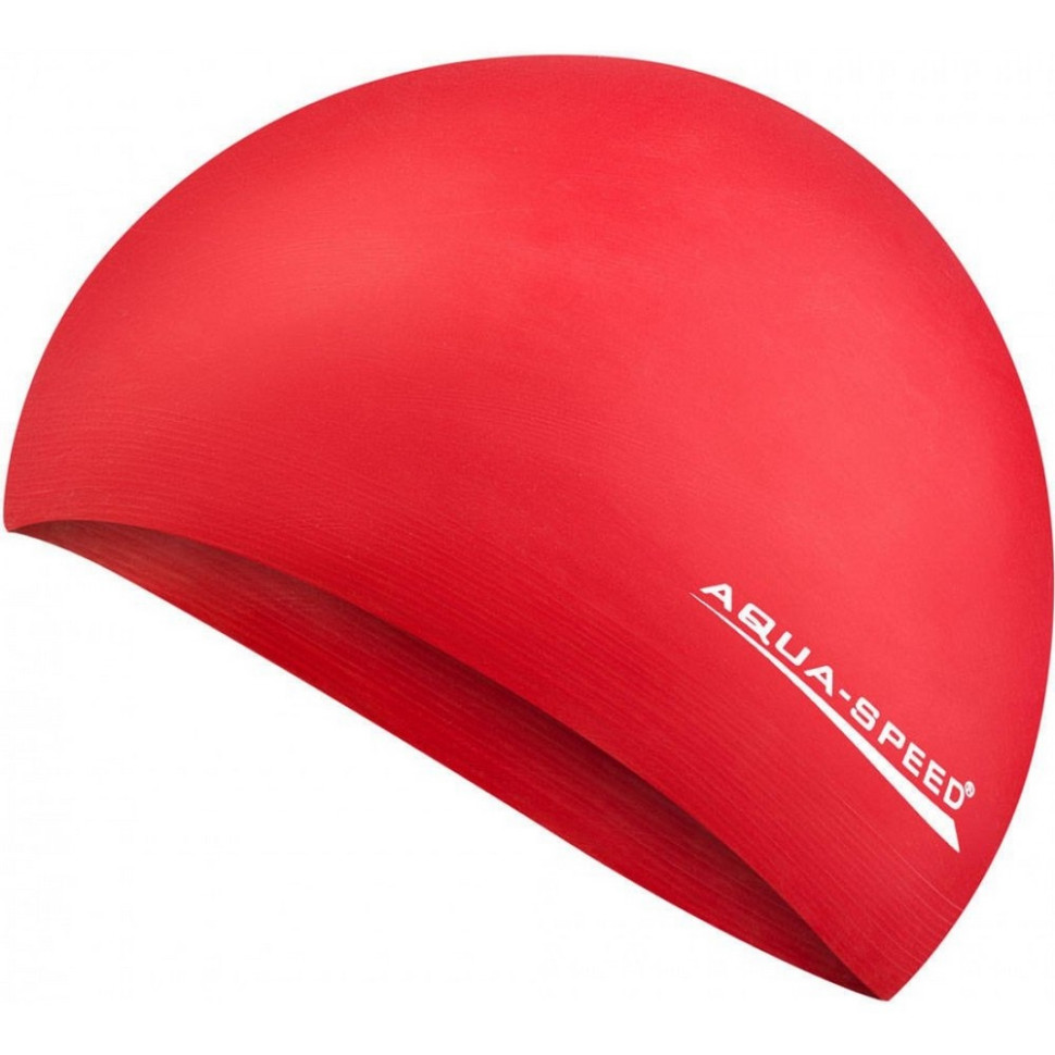 Шапка для плавания SOFT LATEX 5732 Aqua Speed 122-31 красный, OSFM