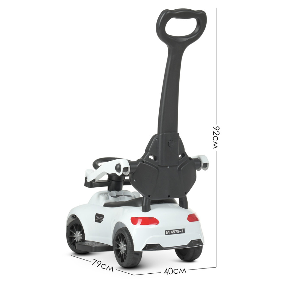 Каталка-толокар Bambi Racer M 4578-1 Білий музичний