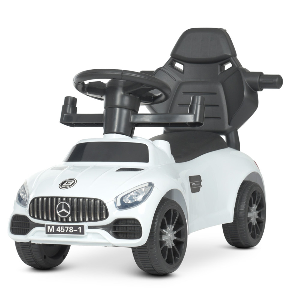 Каталка-толокар Bambi Racer M 4578-1 Білий музичний