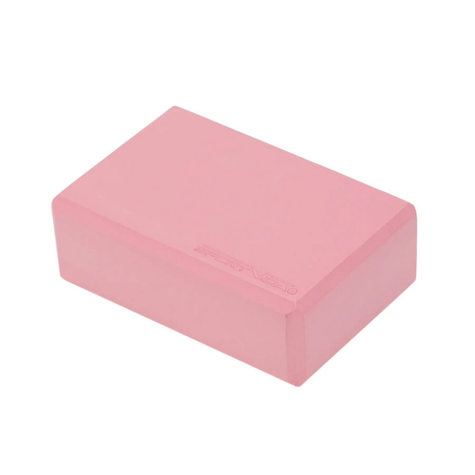 Блок для йоги SportVida SV-EZ0066 Pink, EVA 23 x 15 x 7.6 см 