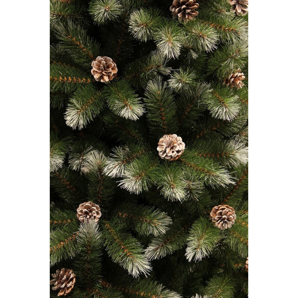 Сосна Pittsburgh Triumph Tree 8718861280357, 2,15 м. зелена з ефектом покриття інеєм і шишками