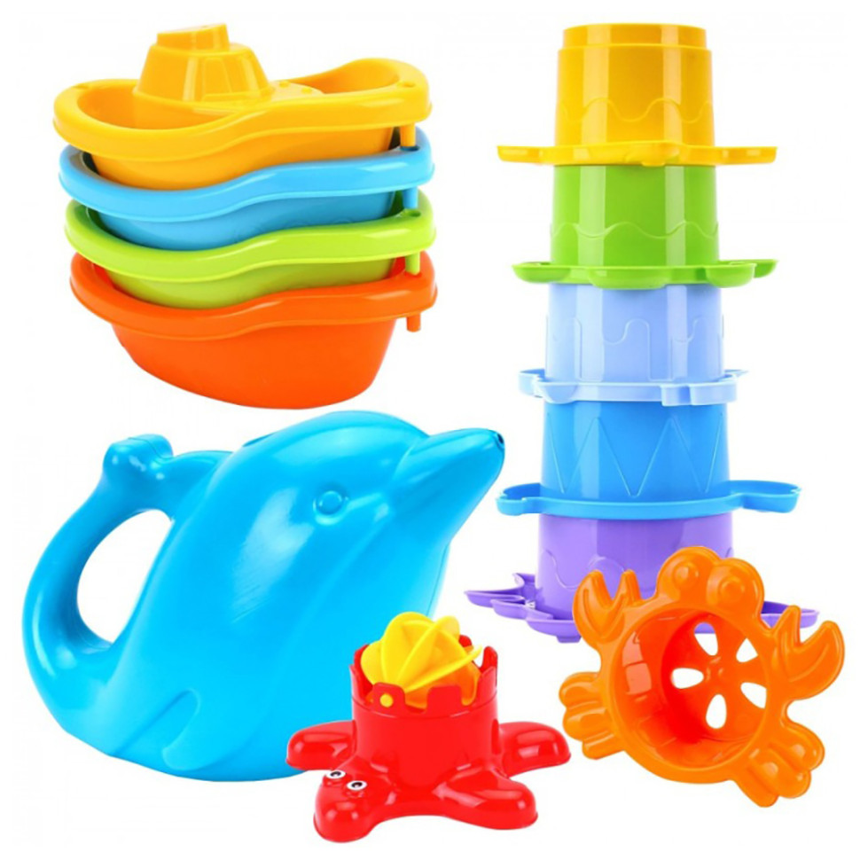 Дитячий набір іграшок для ванної ТехноК 7679TXK 12 предметів у комплекті