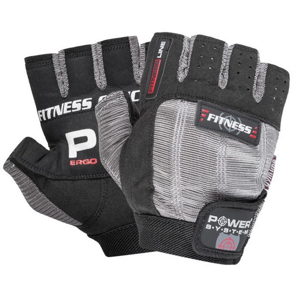 Перчатки для фитнеса Fitness Power System PS-2300_L_Black-grey, L