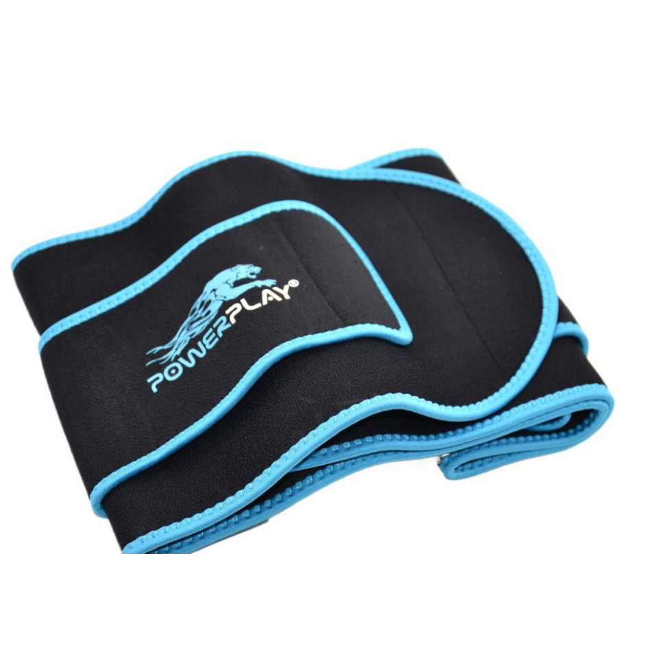 Пояс для похудения PowerPlay PP_4303_Black/Blue, Черно-Синий