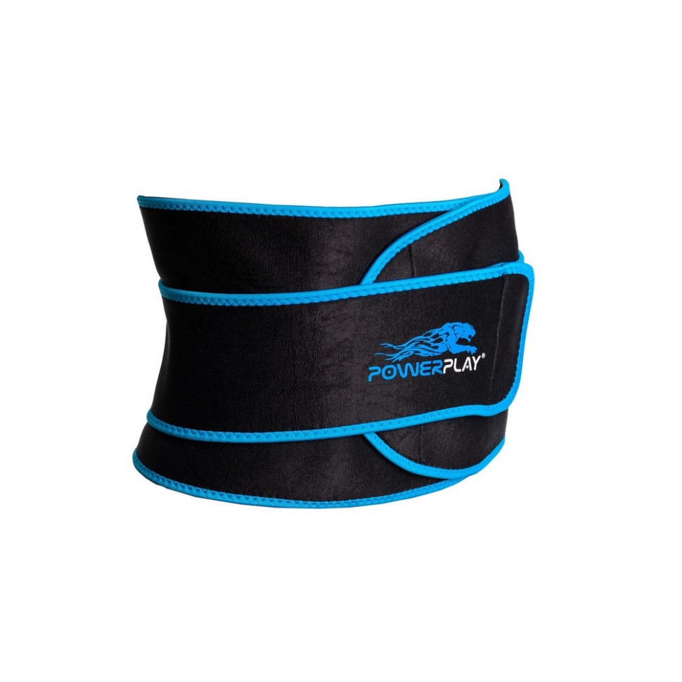 Пояс для похудения PowerPlay PP_4303_Black/Blue, Черно-Синий