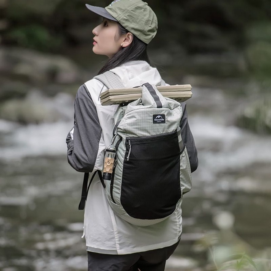 Рюкзак туристический NH20BB206 Naturehike 6927595772775, 20 л, светло-серый