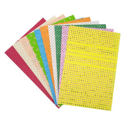 Набор фоамирана Leader 859562 А4, 1,0 мм, 10 листов, с дырочками разных фигур