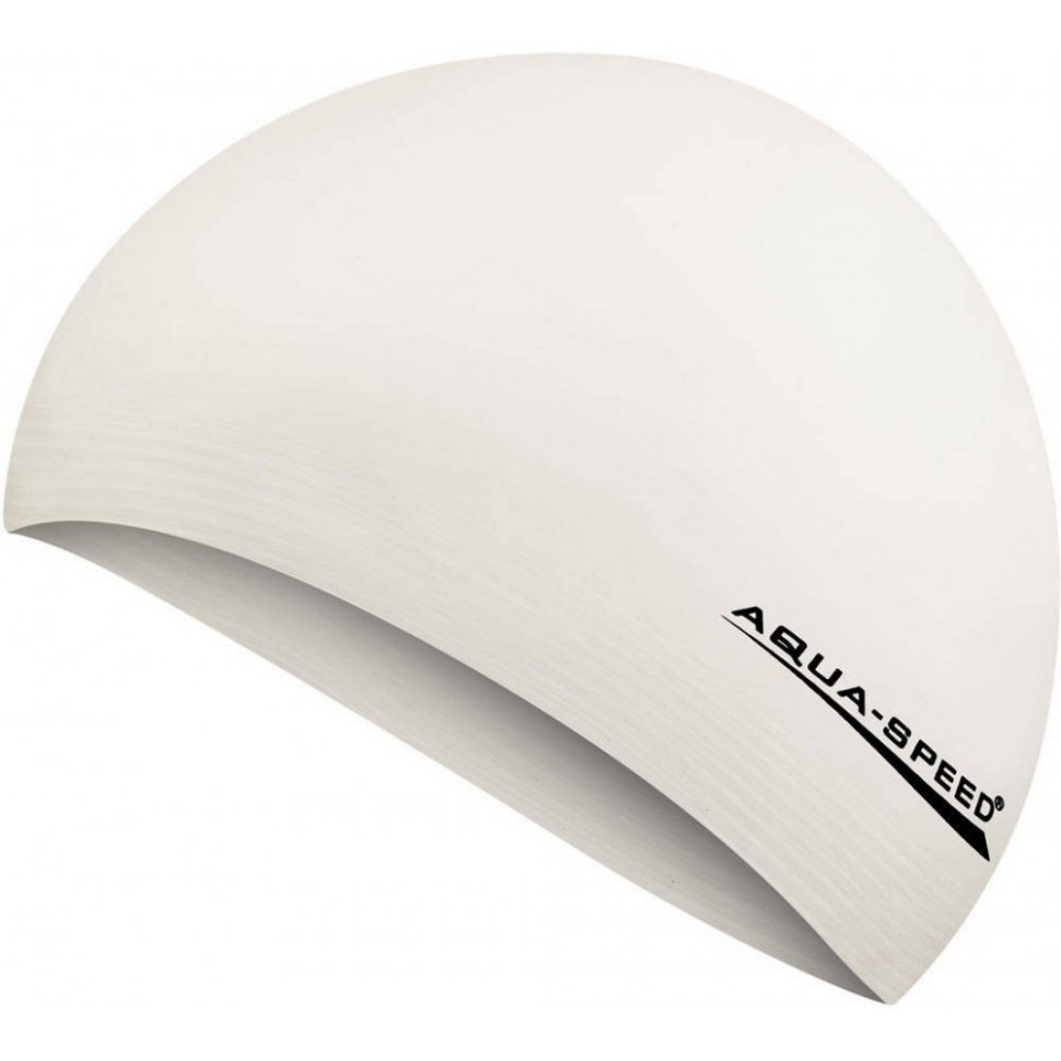 Шапка для плавання SOFT LATEX 5728 Aqua Speed 122-05 білий, OSFM