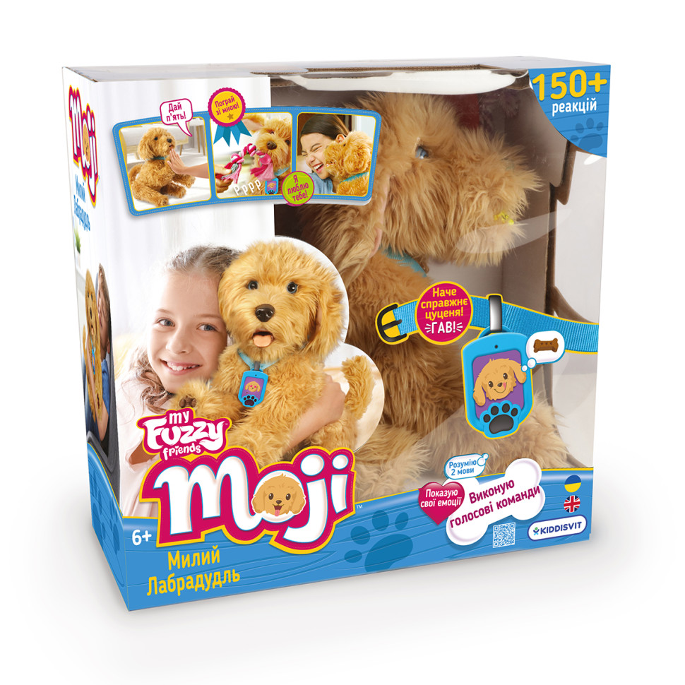 Интерактивная игрушка Лабрадудель Moji My Fuzzy Friends 18207-UKR-ENG с аксессуарами